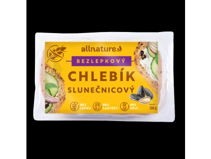 allnature bezlepkovy chlebik slunecnicovy 350 g