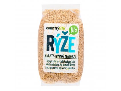 Country Life Rýže kulatozrnná natural BIO | 500 g