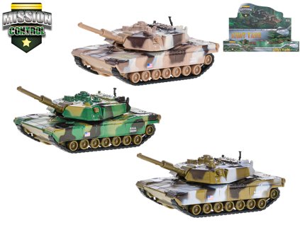 Mission Control tank kov 11cm zpětný chod 2druhy 3barvy 12ks v DBX