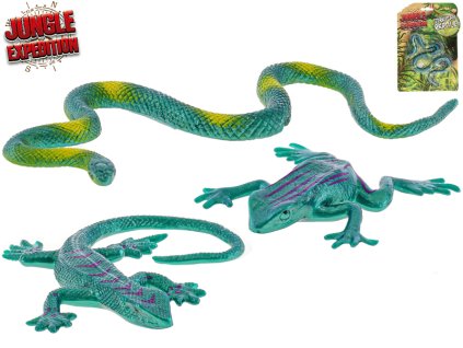 Jungle Expedition plaz měkký 3druhy na kartě