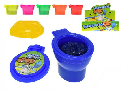 Professor Slime toaleta 9,5x6,5cm s neonovým slizem 6 barev 12ks v DBX