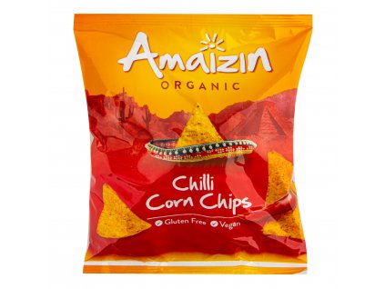 Amaizin Chipsy kukuřičné chilli BIO | 75 g