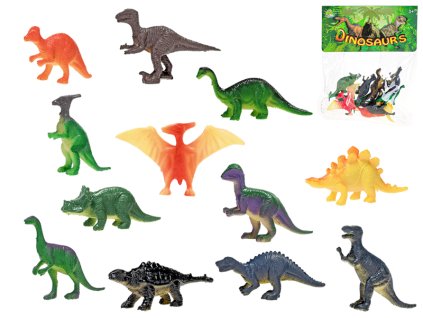 Dinosaurus 4-8cm 12druhů 12ks v sáčku