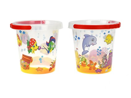 Kbelík transparentní 14cm podmořský svět 2druhy 10m+