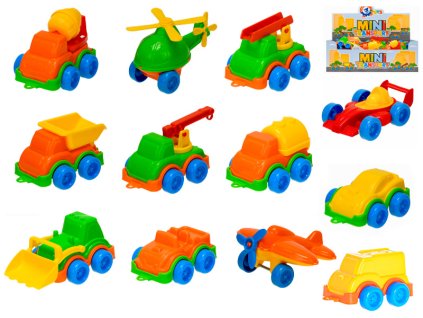 Vozidlo dopravní 11cm 12druhů 42ks v DBX