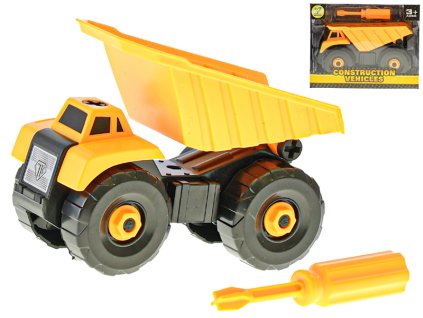 Auto stavební sklápěčka 15cm šroubovací volný chod v krabičce