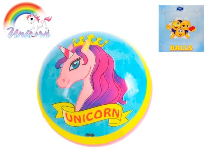 Míč 12cm jednorožec 10m+ 27ks v DBX