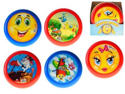 Házecí disk s obrázkem 23cm 5druhů 10m+ 24ks v DBX