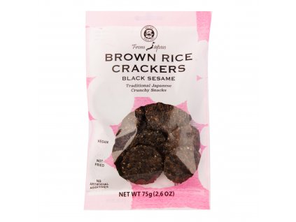Muso Crackery celozrnné rýžové s černým sezamem | 75 g