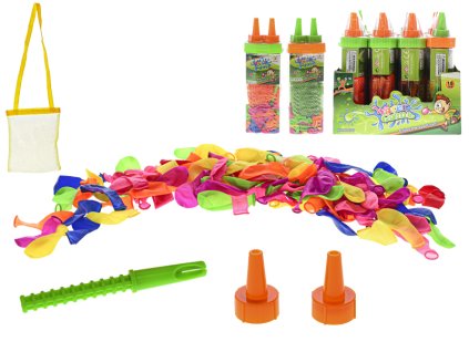 Vodní bomby 120ks s plničkou 2barvy 18ks v DBX