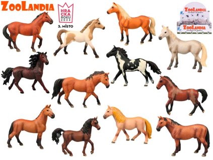 Zoolandia kůň 14cm 12druhů v sáčku 12ks v DBX