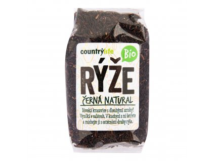 Country Life Rýže černá natural BIO | 500 g