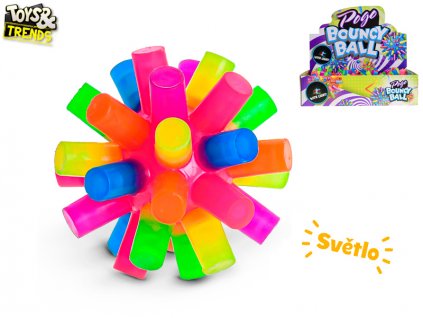 Toys&Trends hopík 7,5cm barevný na baterie se světlem 12ks v DBX