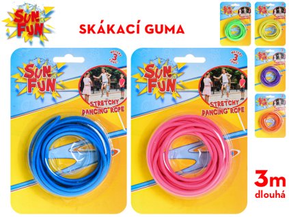 Sun Fun guma na skákání 300cm 6barev na kartě