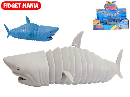 Fidget žralok klik klak 18cm 2barvy 12ks v DBX
