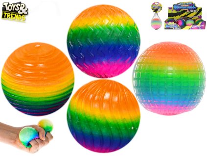 Toys&Trends míček strečový 7cm duhový 4druhy 12ks v DBX