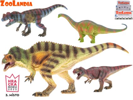 Zoolandia dinosaurus 30cm 4druhy 8ks v DBX