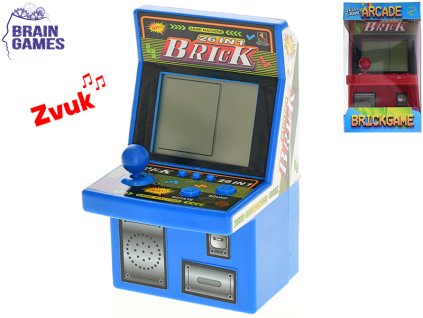 Toys&Trends herní konzole 9x8,5x15cm na baterie se zvukem 26her 2barvy v krabičce