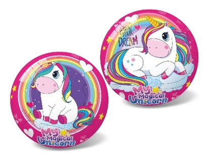 Míč 14cm jednorožec 10m+ 12ks v sáčku