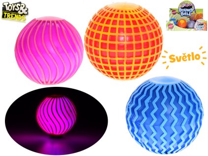 Toys&Trends míček 6cm disco koule na baterie se světlem 3druhy 4barvy 12ks v DBX