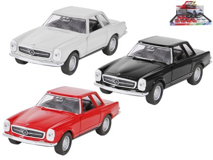 Welly Mercedes-Benz 230SL 1963 12cm kov zpětný chod 3barvy 12ks v DBX