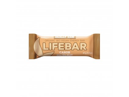 Lifefood Tyčinka Lifebar karobová s lískovými ořechy BIO | 47 g