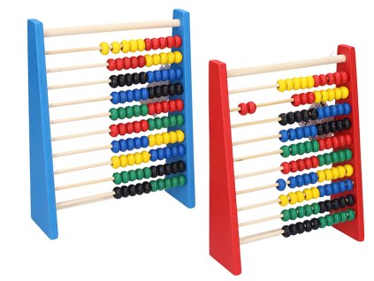 Počítadlo dřevěné 20x16cm 2barvy v sáčku