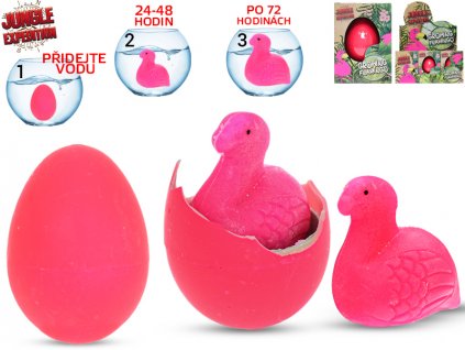 Jungle Expedition Plameňák líhnoucí a rostoucí v krabičce 12ks v DBX