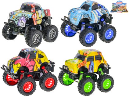Auto terénní 8,5cm na zpětný chod 4druhy 12ks v DBX