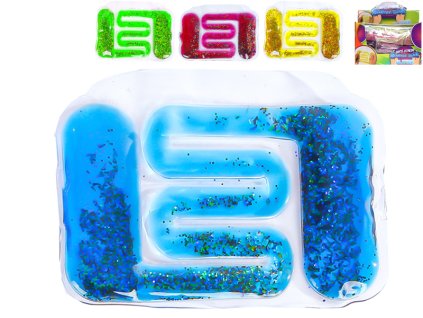Fidget vodní hra se třpytkami 17x13cm 4barvy v sáčku 12ks v DBX