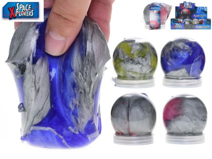 Space Xplorers hmota vesmírná 7cm s designem planety 130g 8barev 12ks v DBX