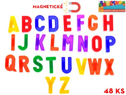Magnety písmena 48ks v krabičce