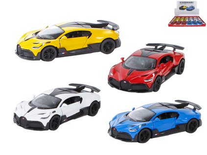 Kinsmart Bugatti Divo 13cm kov zpětný chod 4barvy 12ks v DBX