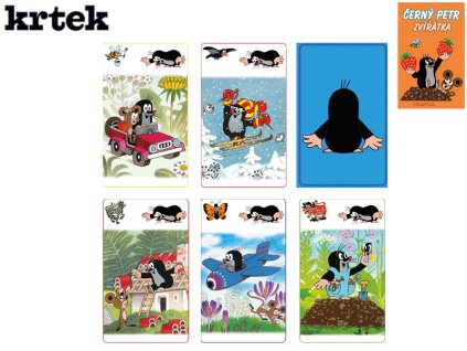 Krtek Černý Petr zvířátka v krabičce