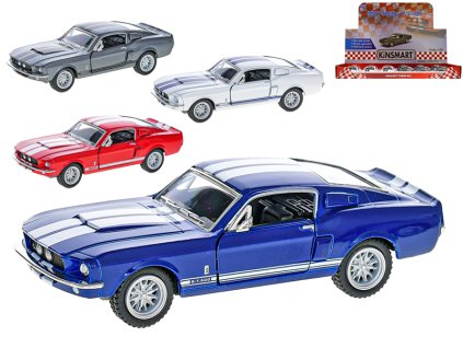 Kinsmart Auto 1:38 Ford Shelby GT500 1967 13cm kov na zpětný chod 4barvy 12ks v DBX