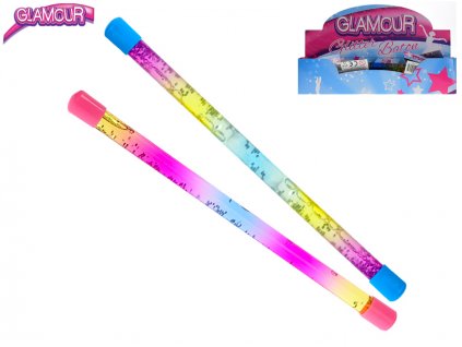 Glamour hůlka flitrová pro roztleskávačky 31cm s tekutinou 2barvy 24m+ 24ks v DBX