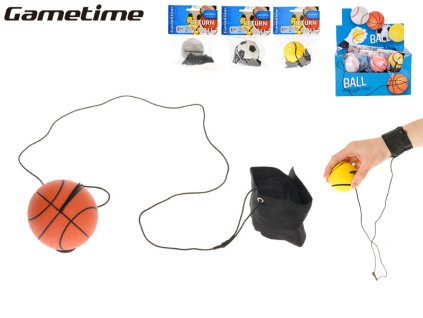Gametime míček vracející se 60mm 4druhy v sáčku 24ks v DBX