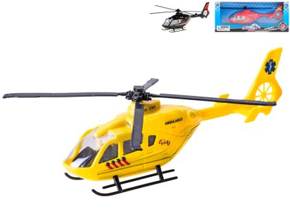 Vrtulník 21cm kov 1:72 3barvy v krabičce