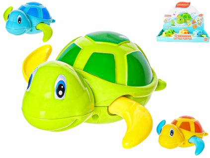 Želvička plavající 12cm na natažení 18m+ 3barvy 6ks v DBX