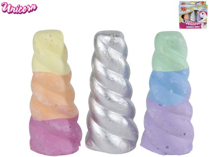 Unicorn křídy barevné 8cm 3ks v krabičce