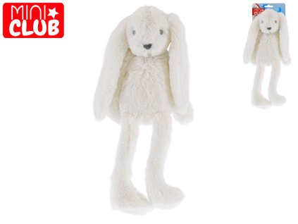 Mini Club zajíček plyšový bílý 30cm dlouhé nohy 0m+ na kartě