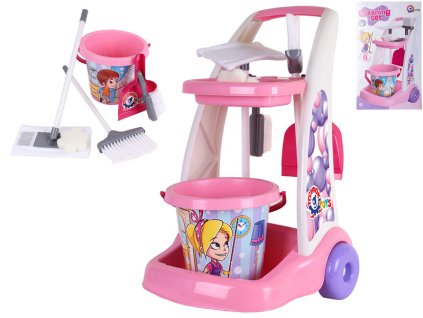 Set malá uklízečka 6ks s vozíčkem v krabičce