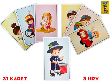 Karty Černý Petr 31ks v krabičce