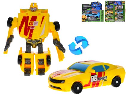 Auto závodní/robot 11cm 6druhů v krabičce 6ks v DBX