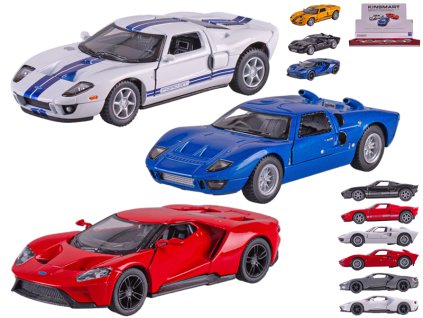 Kinsmart Ford GT 13cm kov zpětný chod 3barvy 12ks v DBX