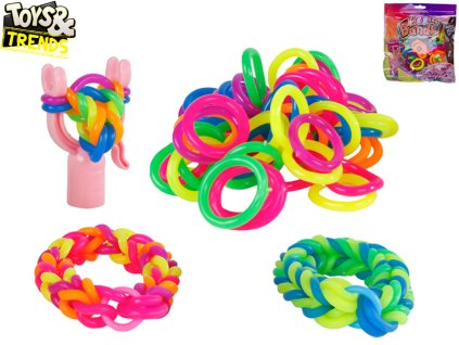 Toys&Trends sada pro pletení náramků z mega gumiček 72ks v sáčku