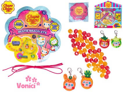 Chupa Chups - náramky přátelství vonící 2ks v sáčku 24ks v DBX