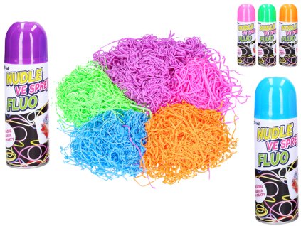 Párty nudle FLUO 250ml ve spreji 5barev