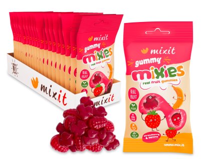 Gummy Mixies Strawberry Banana 20ks produktovka1 CZ DE SK PL HU RO
