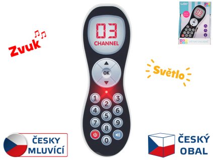 Ovladač 16,5x5,5cm na baterie česky mluvící 12m+ v krabičce